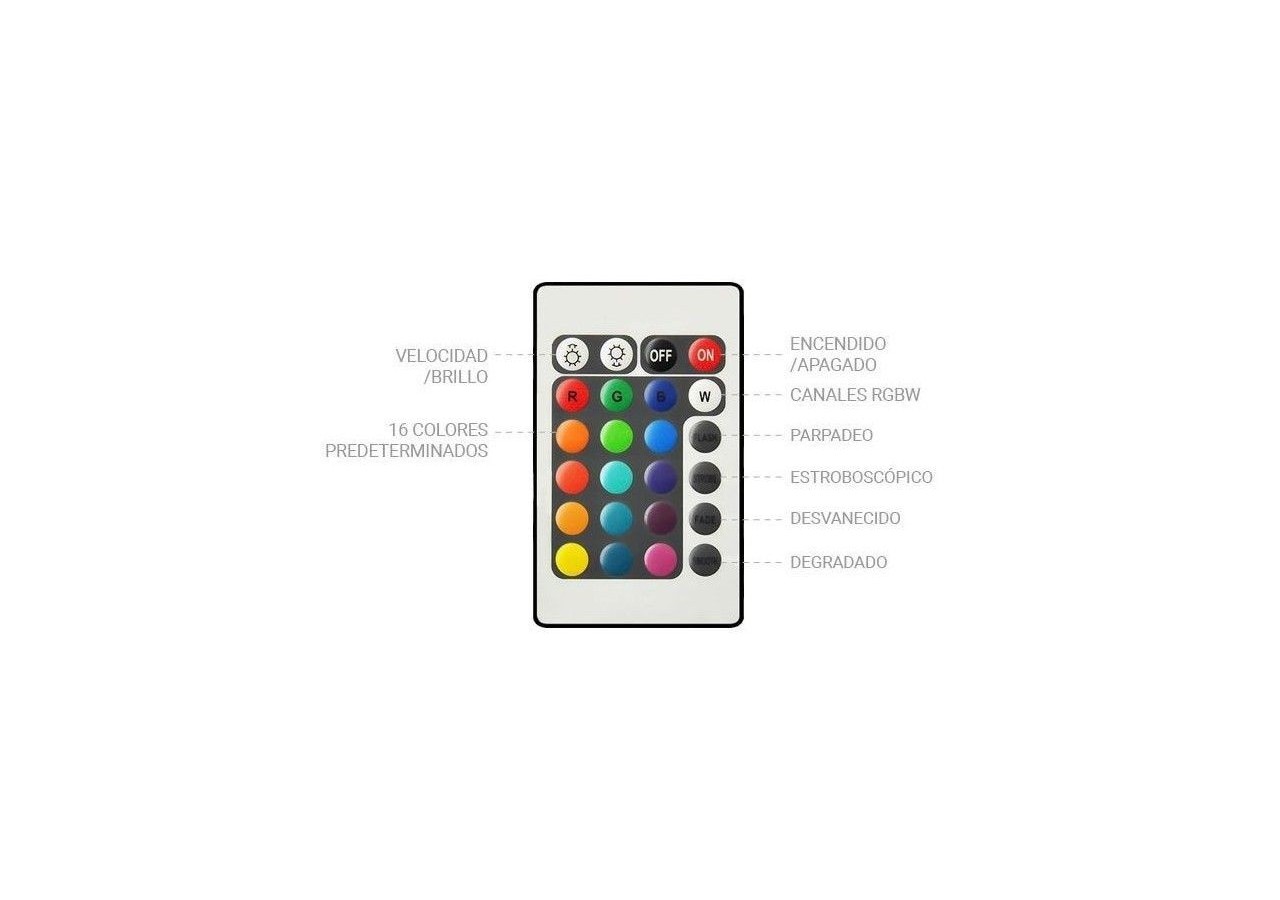 Cache-pot LED RGBW en résine blanche, 45x45x70cm, 24W, IP67, rechargeable - MU3007 - Barcelona LED