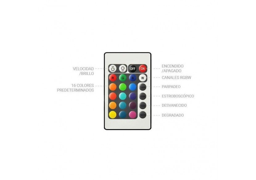 Cache-pot LED RGBW en résine blanche, 45x45x70cm, 24W, IP67, rechargeable - MU3007 - Barcelona LED