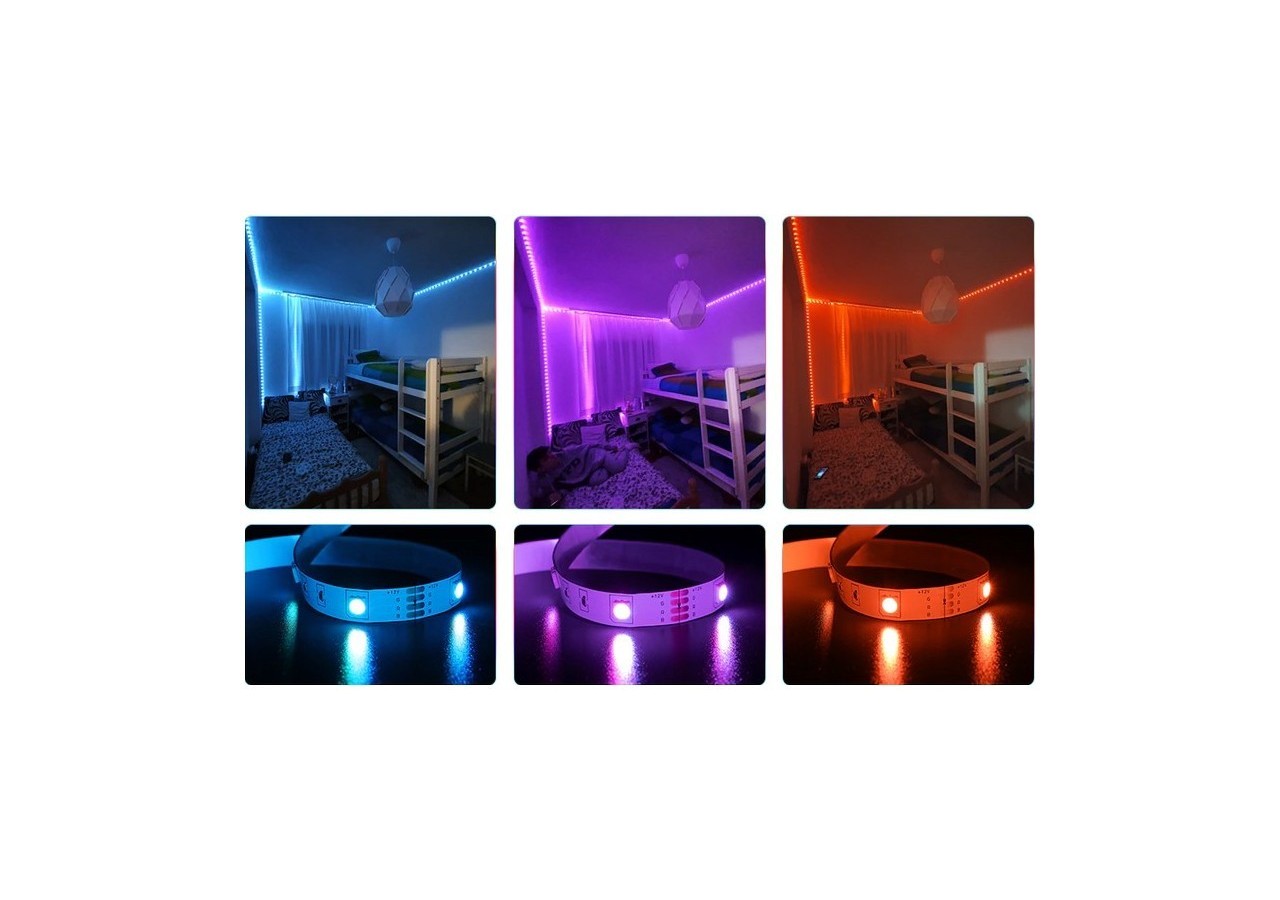 Ruban LED RGB 12V 36W 10mm IP20 SMD5050 30 led/m 5m - B1545-IP20 - Barcelona LED