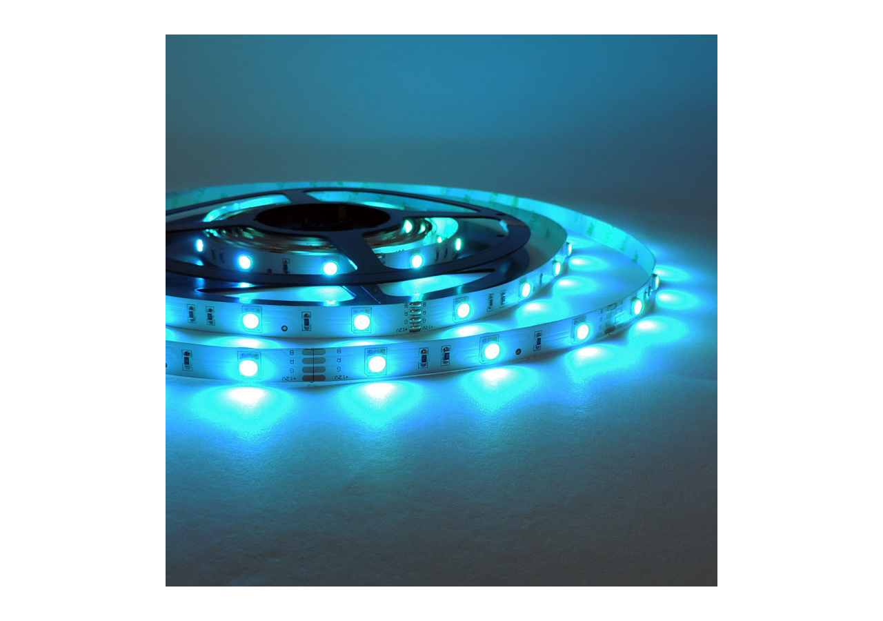 Ruban LED RGB 12V 36W 10mm IP20 SMD5050 30 led/m 5m - B1545-IP20 - Barcelona LED