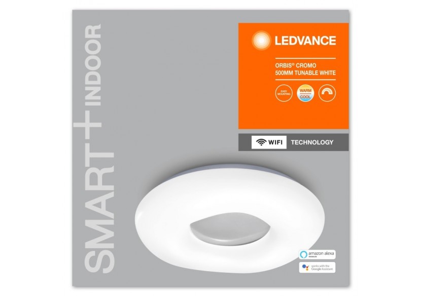 Plafonnier LED RGBW CCT SMART WIFI ORBIS CROMO 30W 500mm - O486485 - Barcelona LED Plafonnier LED RGBW CCT SMART WIFI ORBIS CROMO 30W 500mm - O486485 - Barcelona LED