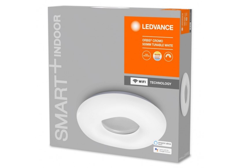 Plafonnier LED RGBW CCT SMART WIFI ORBIS CROMO 30W 500mm - O486485 - Barcelona LED Plafonnier LED RGBW CCT SMART WIFI ORBIS CROMO 30W 500mm - O486485 - Barcelona LED