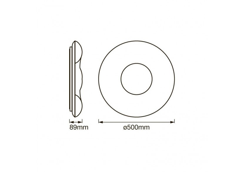 Plafonnier LED RGBW CCT SMART WIFI ORBIS CROMO 30W 500mm - O486485 - Barcelona LED Plafonnier LED RGBW CCT SMART WIFI ORBIS CROMO 30W 500mm - O486485 - Barcelona LED