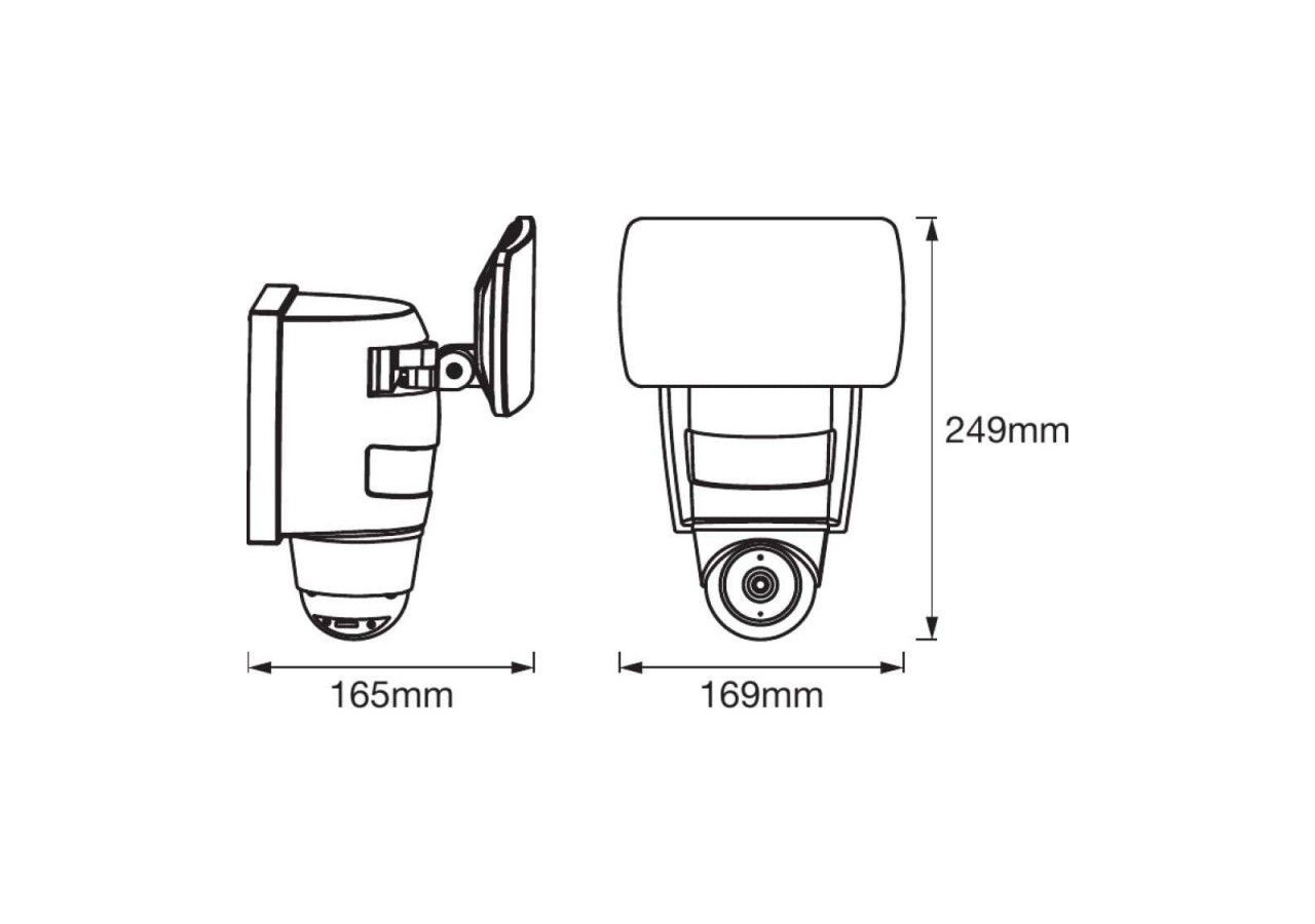 Caméra Smart + WiFi et spot 24W LEDVANCE - O478312 - Barcelona LED