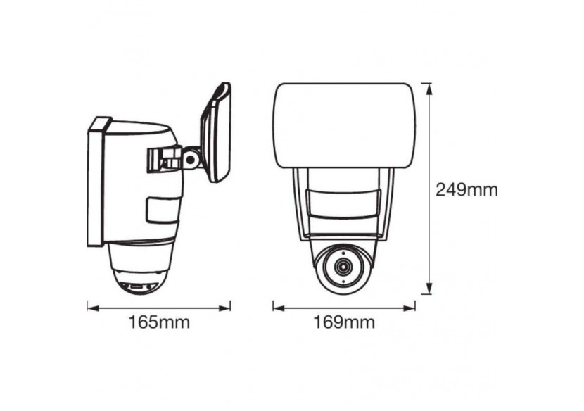 Caméra Smart + WiFi et spot 24W LEDVANCE - O478312 - Barcelona LED