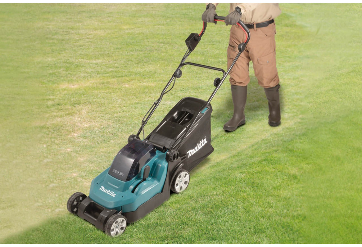 Tondeuse poussée 36 V : 2 x 18 V Li-Ion - Makita : Confort'Mat