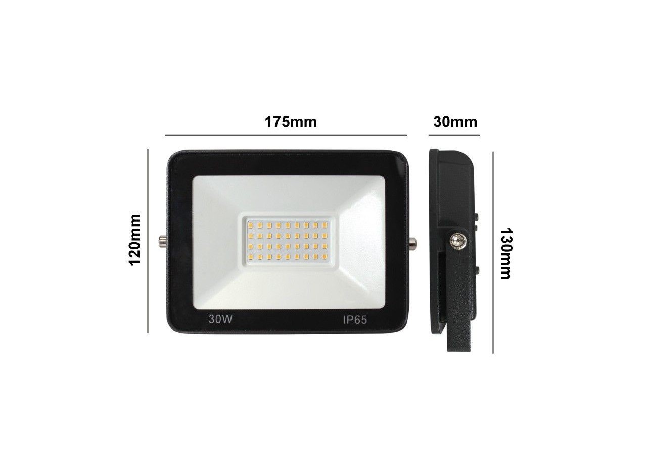 Projecteur extérieur LED 30W 2806LM IP65 - B1882-2-BF - Barcelona LED