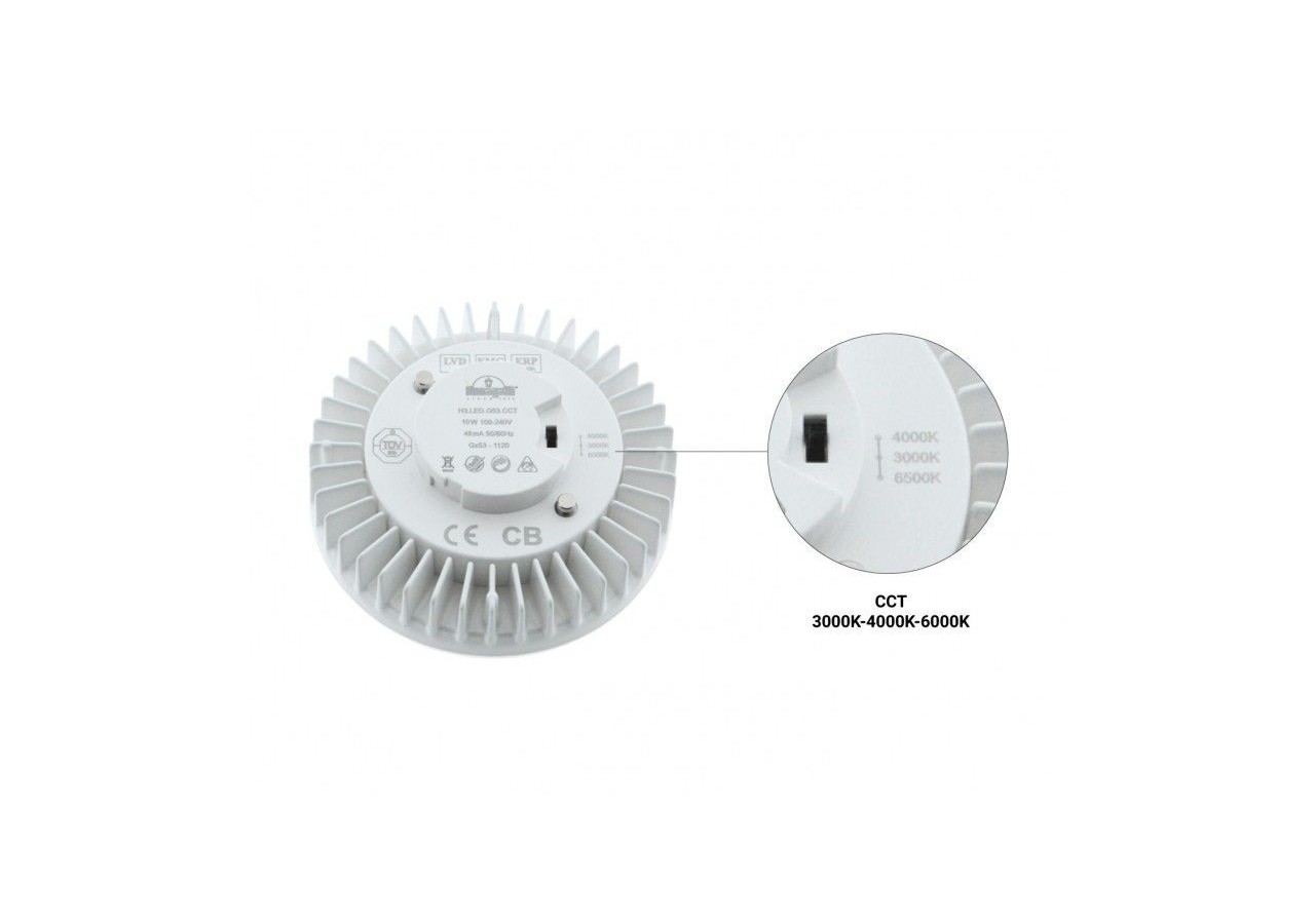 Ampoule LED GX53 CCT 10W 1200lm Fumagalli - H3.LED.G53.CCT - Barcelona LED