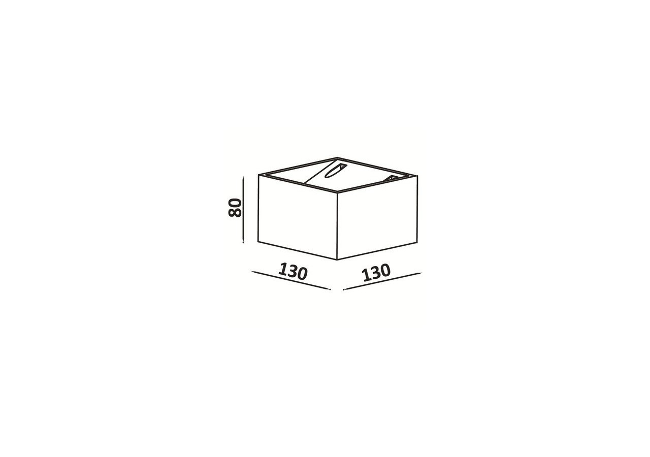 Applique murale LED "Quare" 10W COB - LN1572-N - Barcelona LED