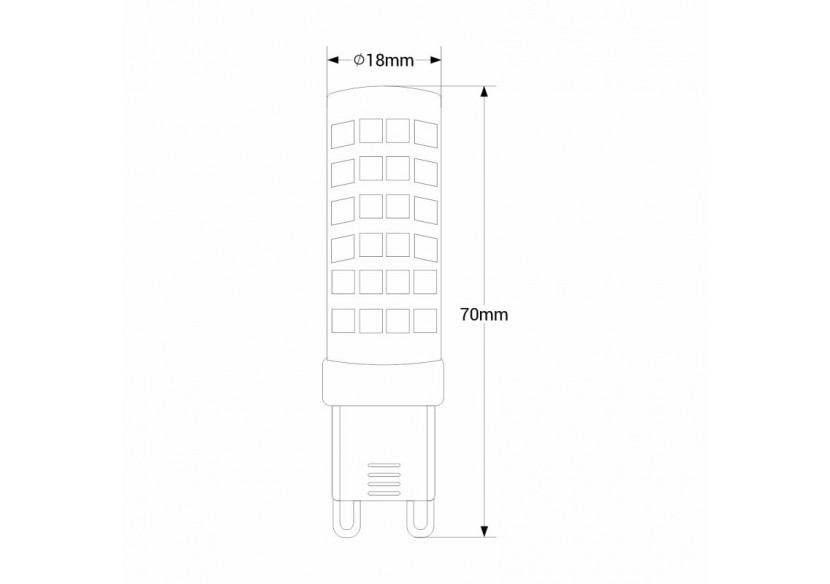 Ampoule LED G9 6W-Dimmable-220-240V AC - BS1-G9-6W-D-BN - Barcelona LED Ampoule LED G9 6W-Dimmable-220-240V AC - BS1-G9-6W-D-BN - Barcelona LED