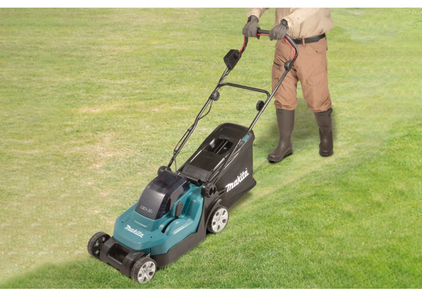 Tondeuse poussée 36 V : 2 x 18 V Li-Ion  (Produit seul) - Makita : Confort'Mat