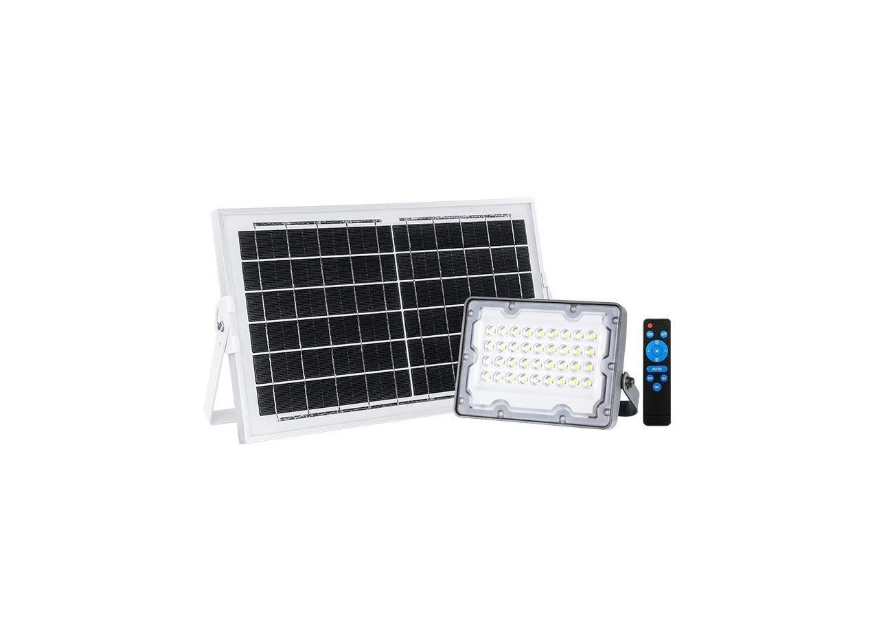 Projecteur LED 20W avec panneau solaire - SL21-20-BF - Barcelona LED