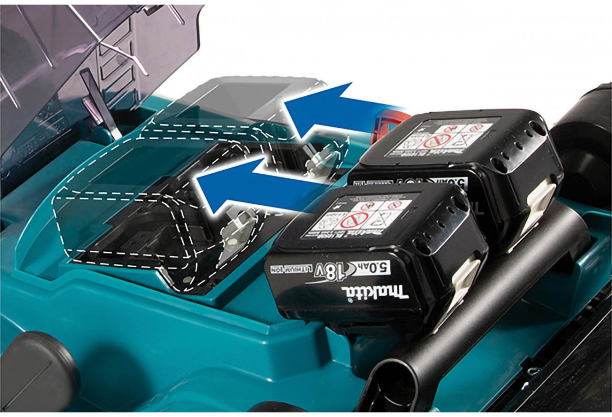 Tondeuse 36 V : 2 x 18 V Li-Ion poussée - Makita : Confort'Mat