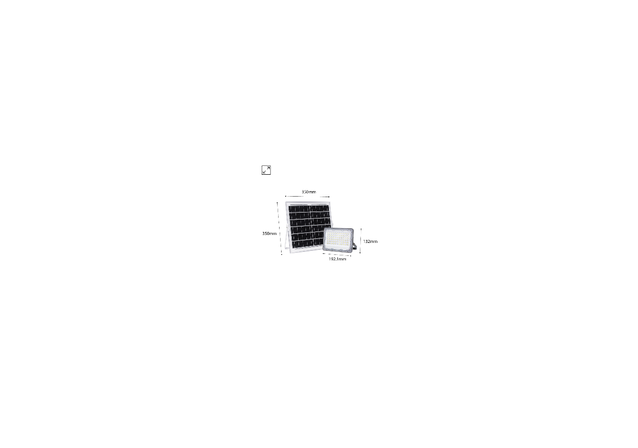 Projecteur LED 60W avec panneau solaire - SL21-60-BF - Barcelona LED