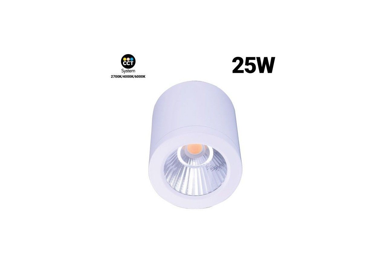 Applique plafond CCT "GESS" COB 25W IP54 - L6003-B-CCT - Barcelona LED