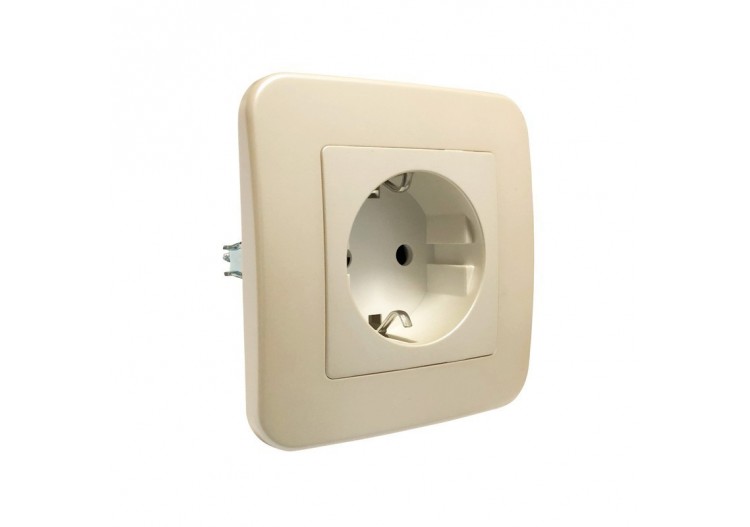 Prise Schuko 2 pôles + terre 16A - B6055-M - Barcelona LED