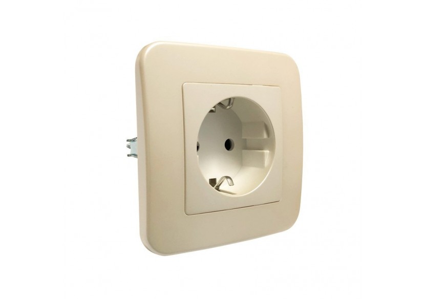 Prise Schuko 2 pôles + terre 16A - B6055-M - Barcelona LED Prise Schuko 2 pôles + terre 16A - B6055-M - Barcelona LED
