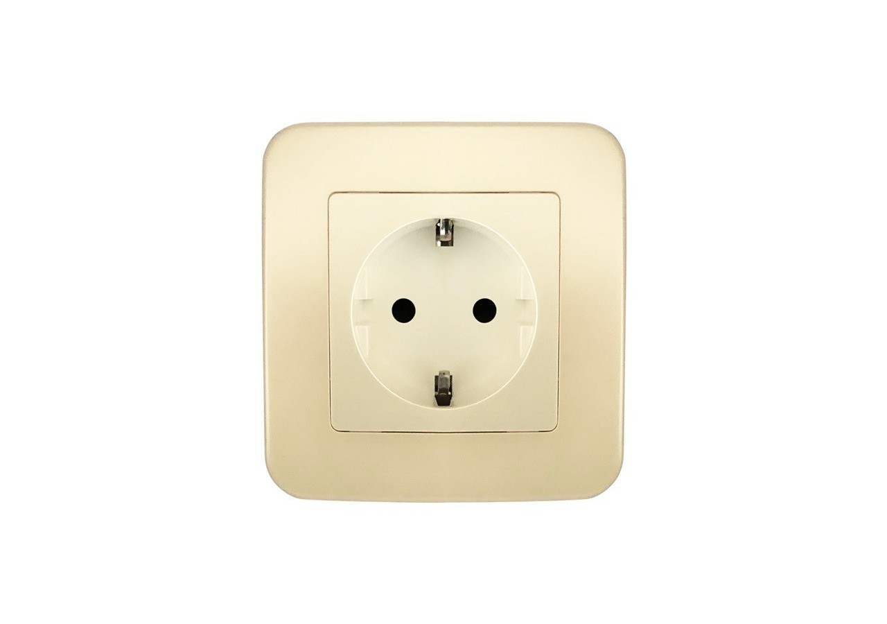 Prise Schuko 2 pôles + terre 16A - B6055-M - Barcelona LED