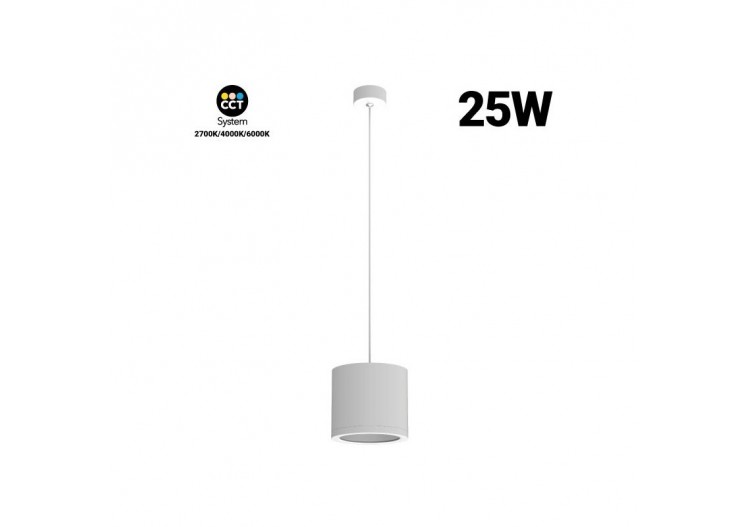 Suspension CCT "Gess" COB 25W IP54 - L6004-B-CCT - Barcelona LED