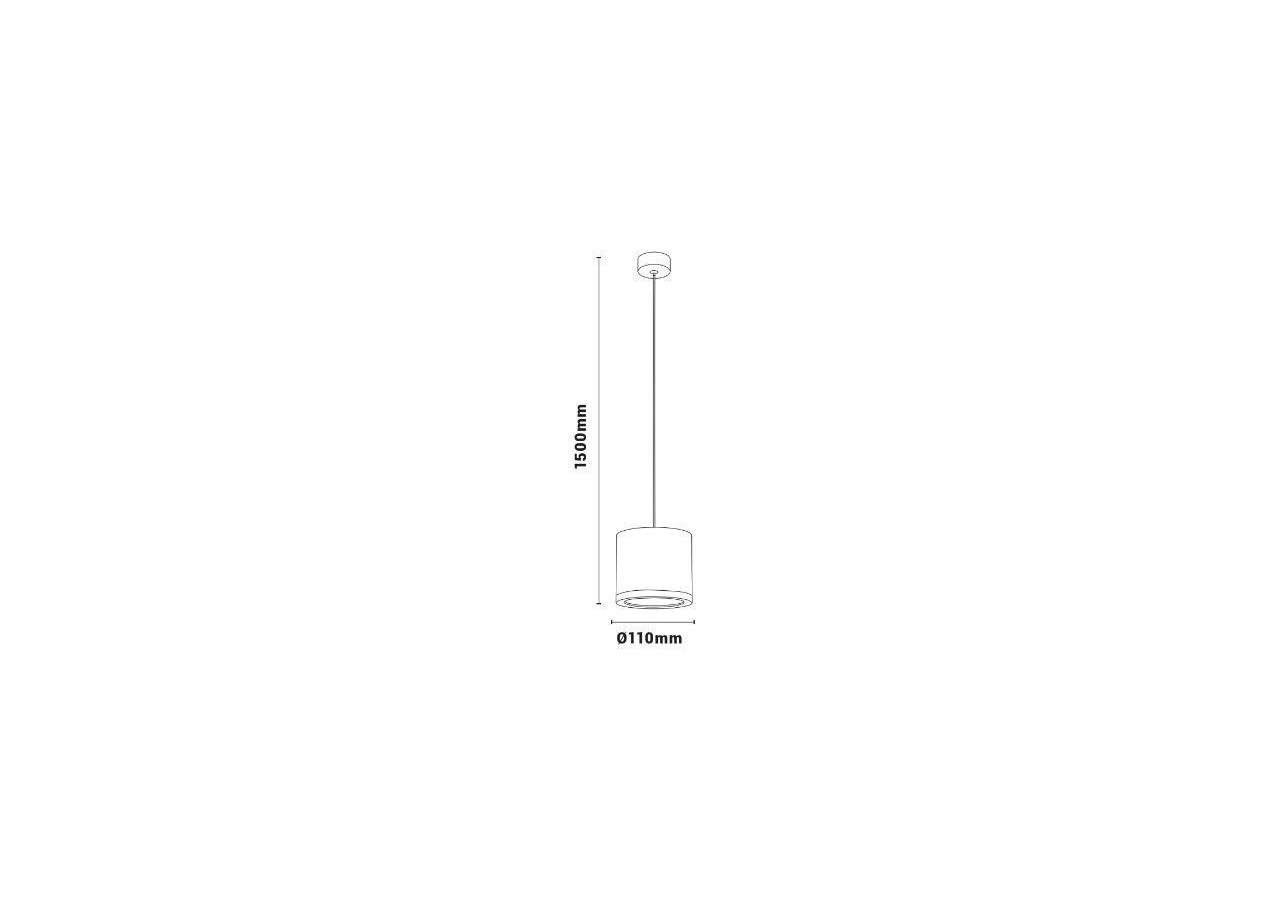 Suspension CCT "Golk" COB 15W IP54 - L6002-B-CCT - Barcelona LED