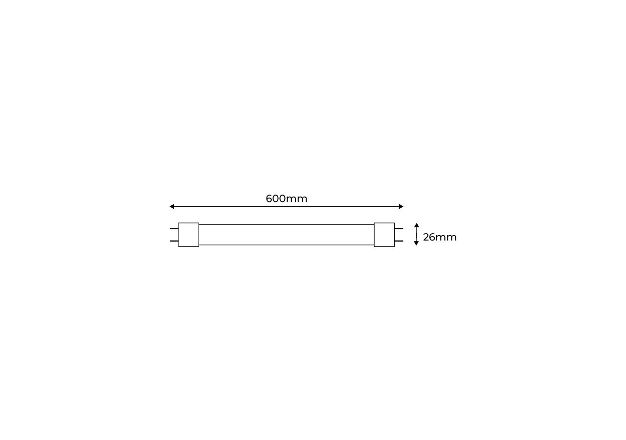 Tube de couleur LED T8 60cm-9W - B4000-60-VE - Barcelona LED