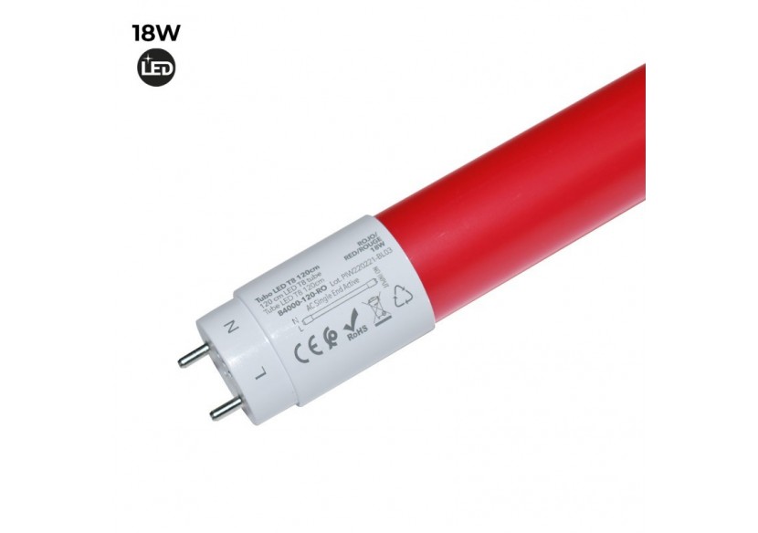 Tube de couleur LED T8 120cm 18 W - B4000-120-RO - Barcelona LED Tube de couleur LED T8 120cm 18 W - B4000-120-RO - Barcelona LED