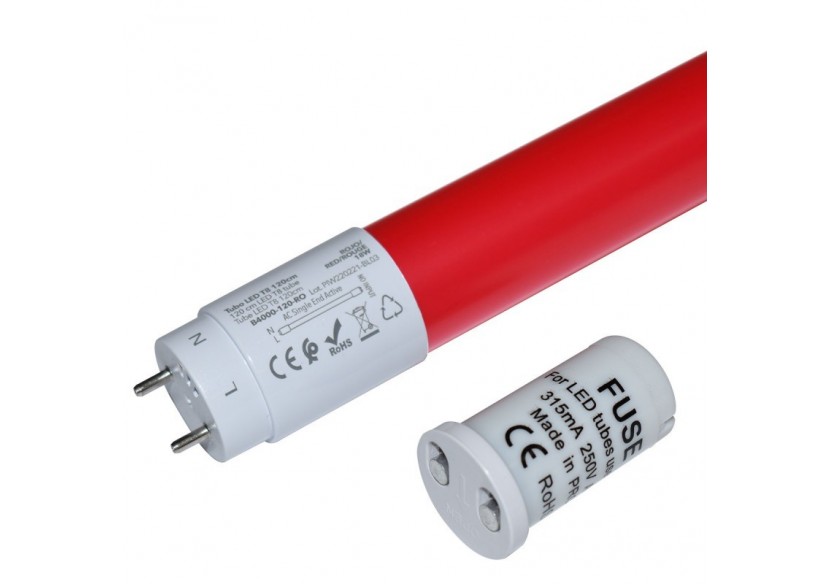 Tube de couleur LED T8 120cm 18 W - B4000-120-RO - Barcelona LED Tube de couleur LED T8 120cm 18 W - B4000-120-RO - Barcelona LED