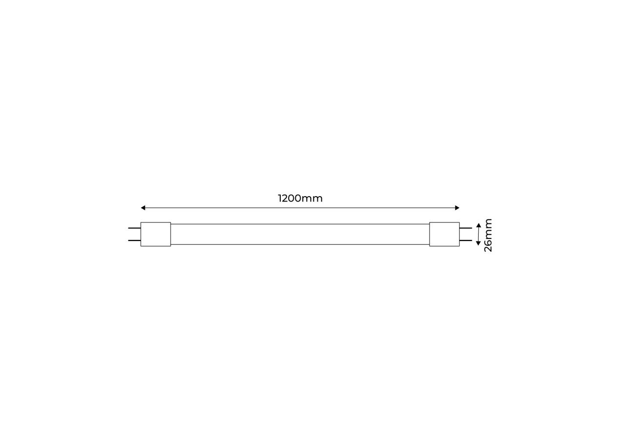 Tube de couleur LED T8 120cm 18 W - B4000-120-RO - Barcelona LED