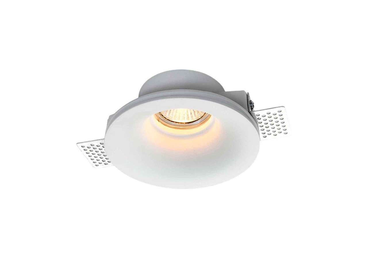Support encastrable spot GU10 en plâtre diamètre 133mm - B251 - Barcelona LED