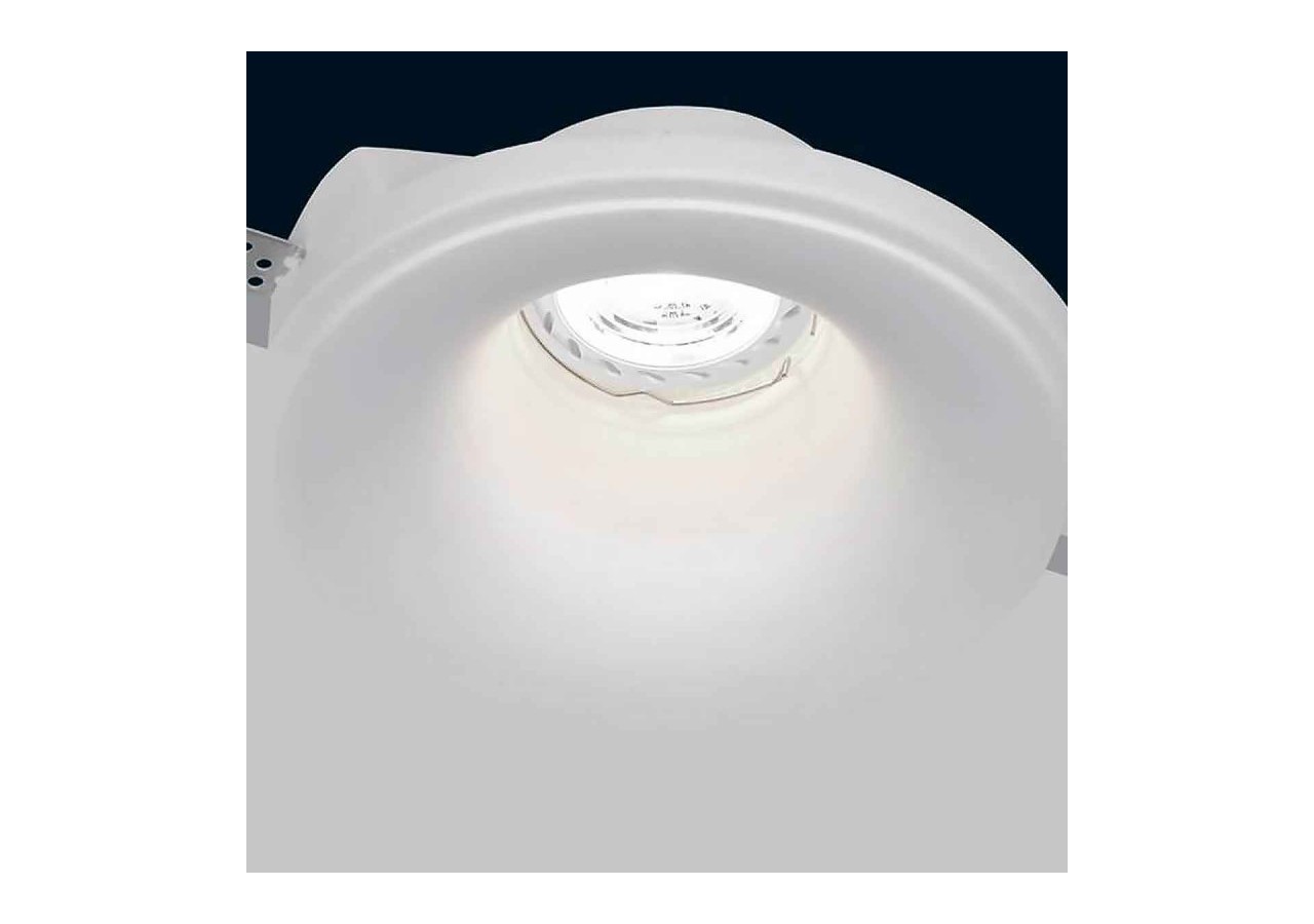 Support encastrable spot GU10 en plâtre diamètre 133mm - B251 - Barcelona LED