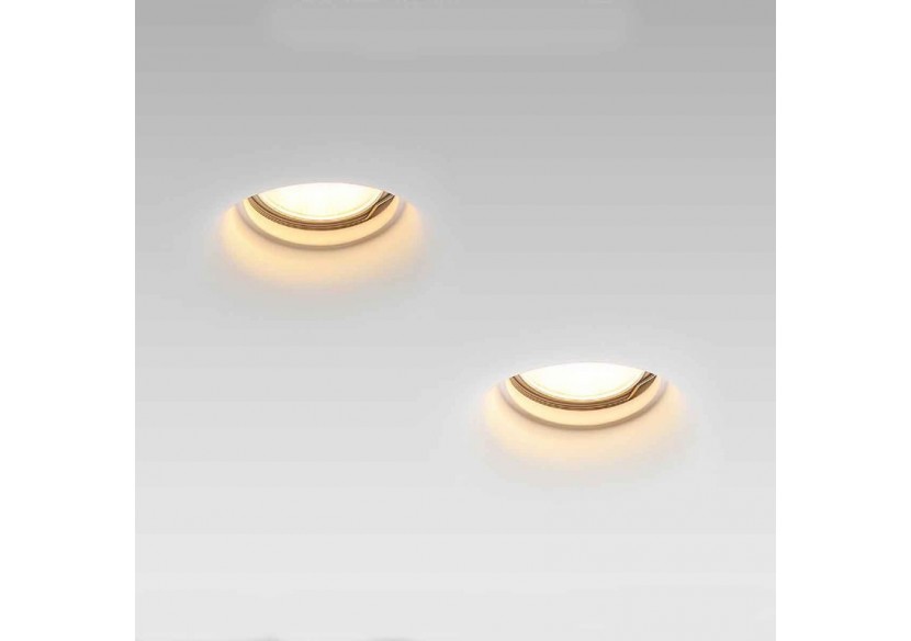 Support encastrable spot GU10 en plâtre diamètre 133mm - B251 - Barcelona LED Support encastrable spot GU10 en plâtre diamètre 133mm - B251 - Barcelona LED