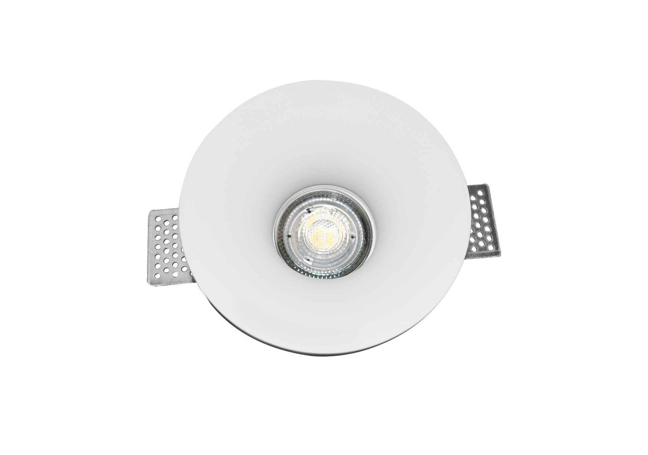 Support encastrable spot GU10 en plâtre diamètre 133mm - B251 - Barcelona LED