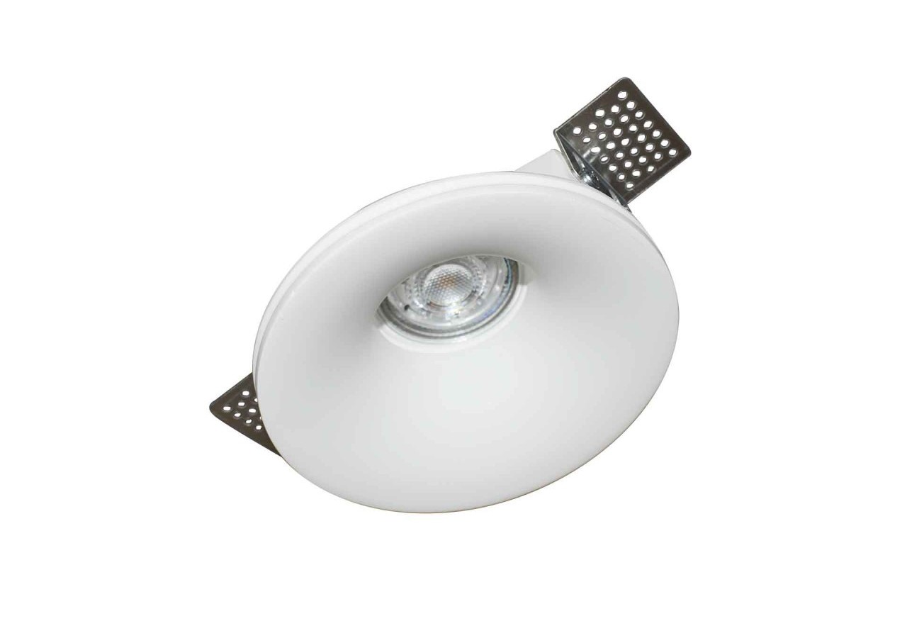 Support encastrable spot GU10 en plâtre diamètre 133mm - B251 - Barcelona LED