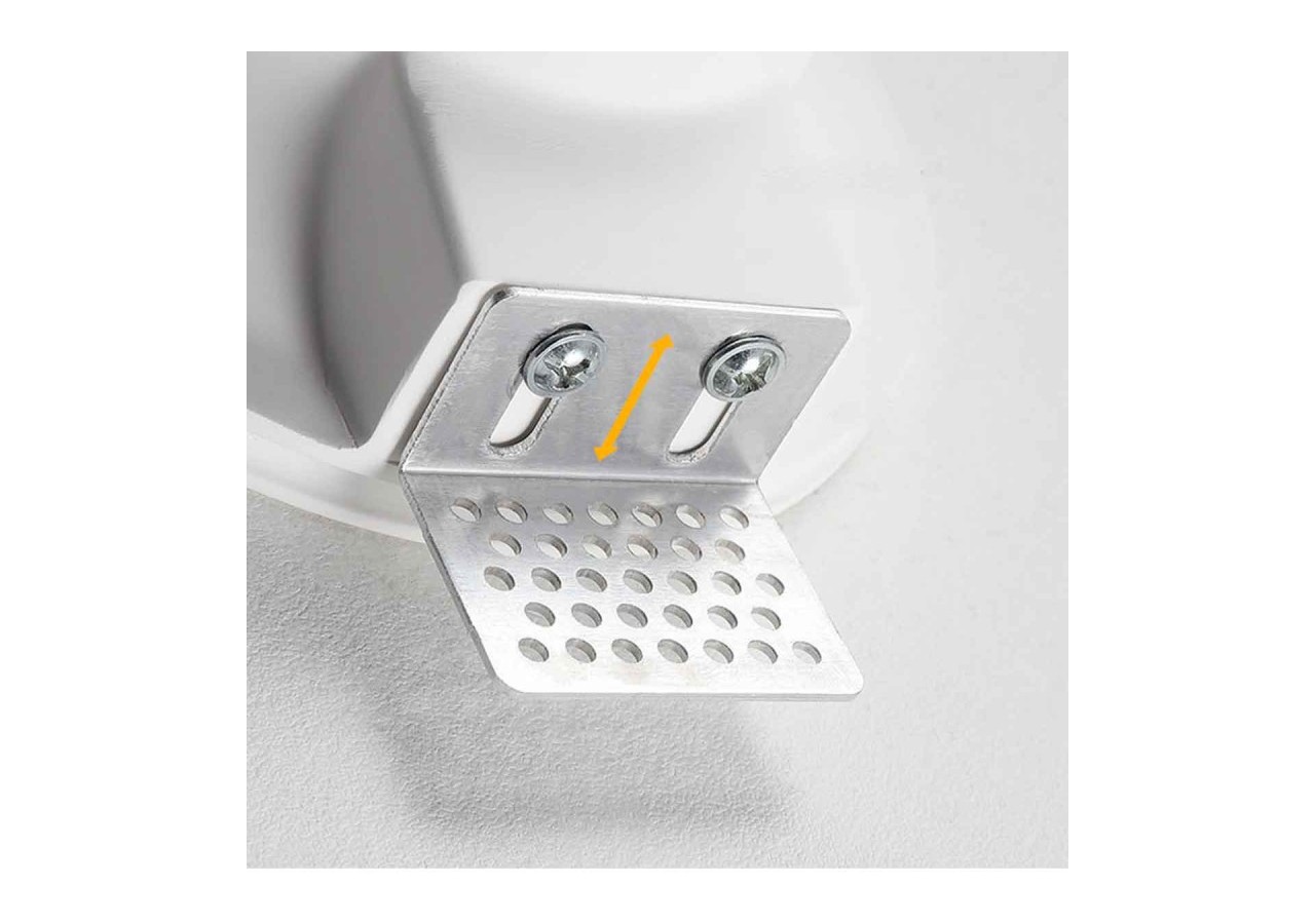 Support encastrable spot GU10 en plâtre diamètre 133mm - B251 - Barcelona LED