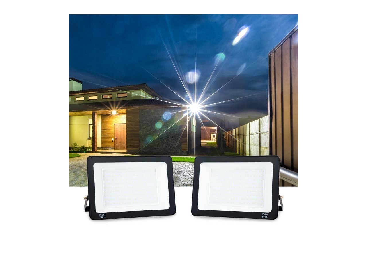 Projecteur extérieur LED 150W 14250LM IP65 - B1885-2-BF - Barcelona LED