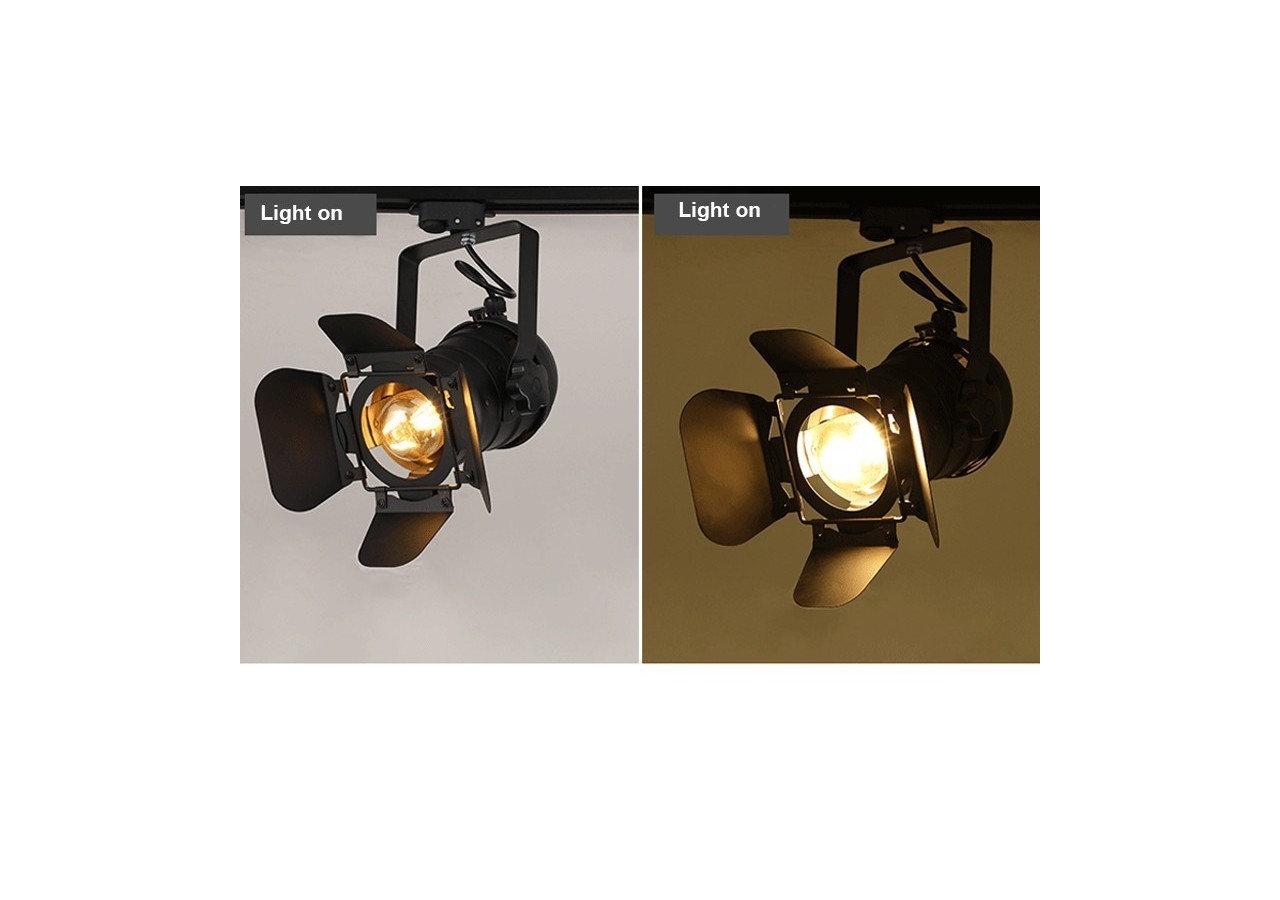 Projecteur sur rail monophasé orientable "Cinema" - E27 - LV233-MON - Barcelona LED