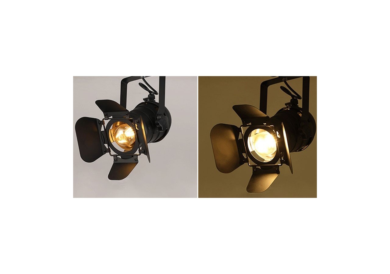 Projecteur sur rail triphasé orientable "Cinema" - E27 - LV233-TRI - Barcelona LED