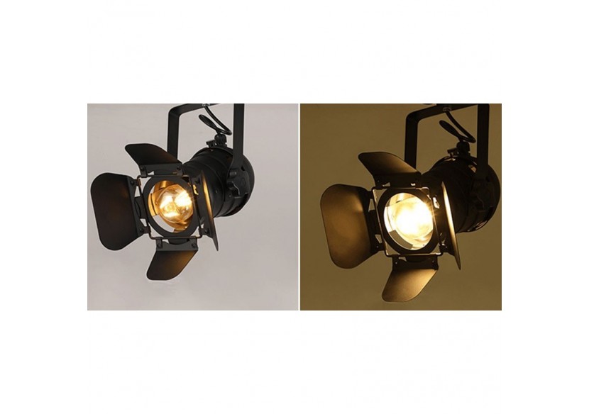 Projecteur sur rail triphasé orientable "Cinema" - E27 - LV233-TRI - Barcelona LED Projecteur sur rail triphasé orientable "Cinema" - E27 - LV233-TRI - Barcelona LED