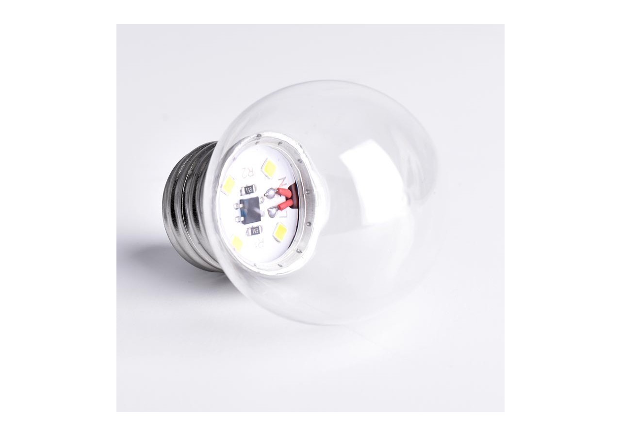 Ampoule LED E27 1W G45 transparente - B1318-E27-AR - Barcelona LED