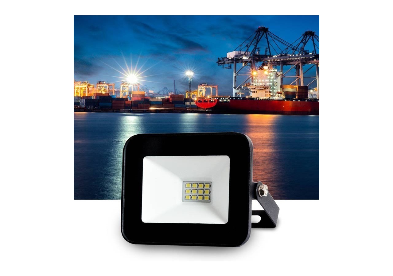 Pack de 5 Projecteur LED extérieur 10W IP65 ultra plat - K1881-5-BC - Barcelona LED