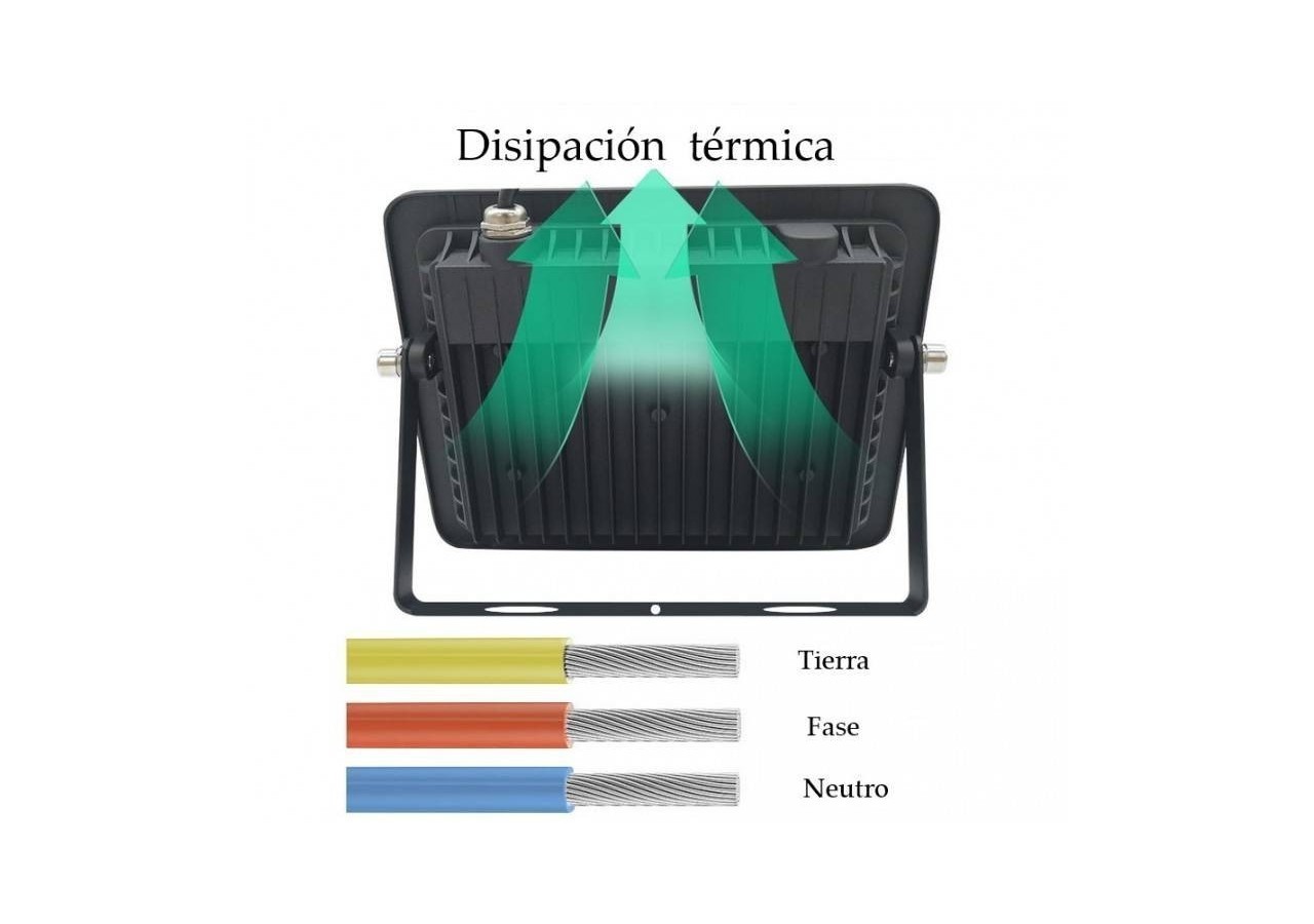Pack de 5 Projecteur LED extérieur 10W IP65 ultra plat - K1881-5-BC - Barcelona LED