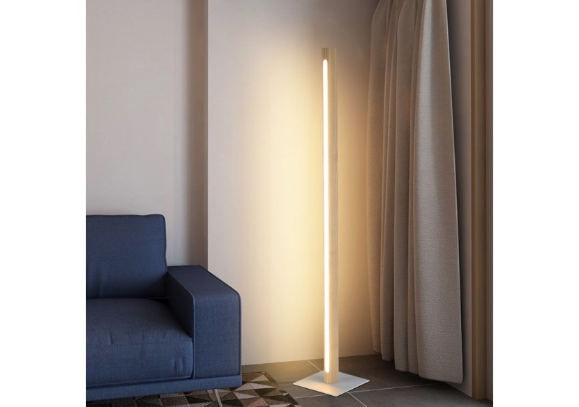 Lampadaire en bois "Floak" 24W dimmable - LM110-D - Barcelona LED Lampadaire en bois "Floak" 24W dimmable - LM110-D - Barcelona LED