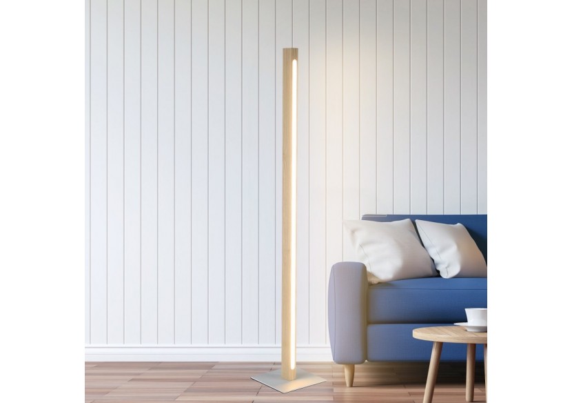 Lampadaire en bois "Floak" 24W dimmable - LM110-D - Barcelona LED Lampadaire en bois "Floak" 24W dimmable - LM110-D - Barcelona LED