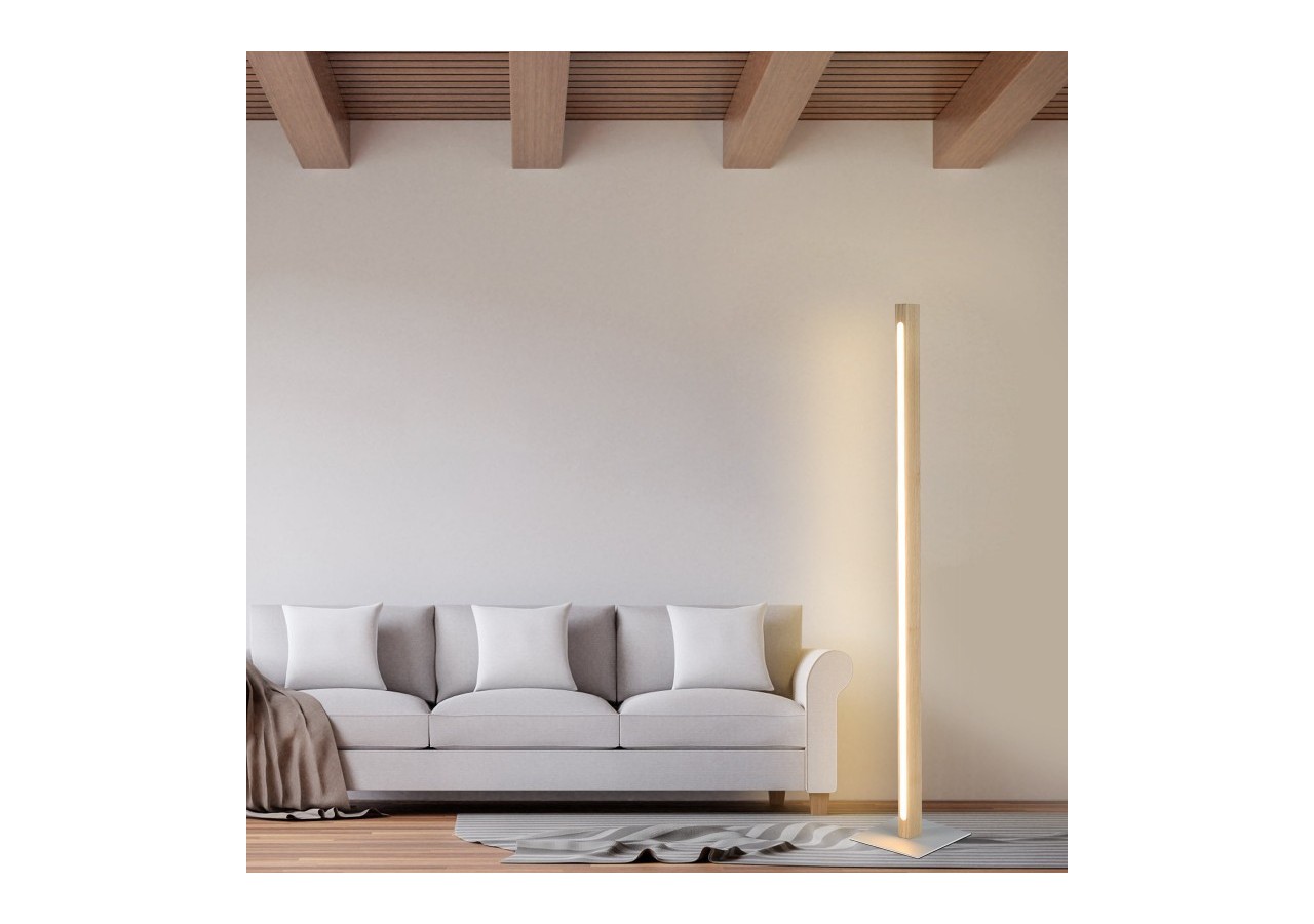 Lampadaire en bois "Floak" 24W dimmable - LM110-D - Barcelona LED