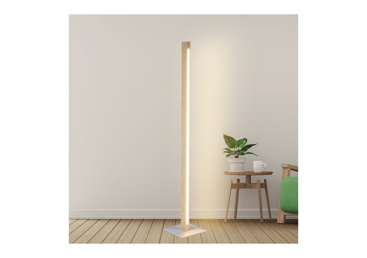 Lampadaire en bois "Floak" 24W dimmable - LM110-D - Barcelona LED