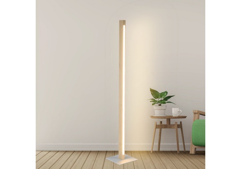 Lampadaire en bois "Floak" 24W dimmable - LM110-D - Barcelona LED Lampadaire en bois "Floak" 24W dimmable - LM110-D - Barcelona LED