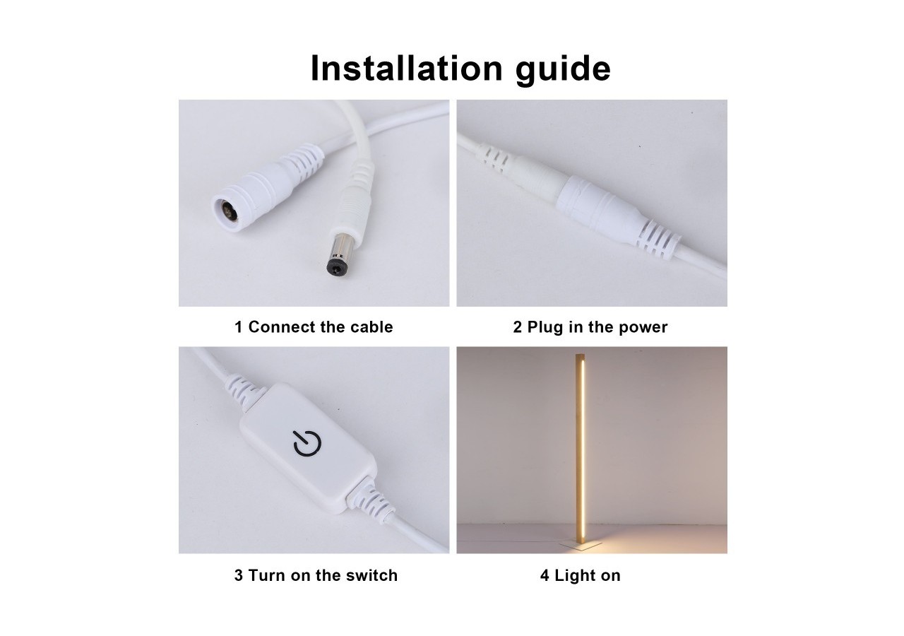 Lampadaire en bois "Floak" 24W dimmable - LM110-D - Barcelona LED