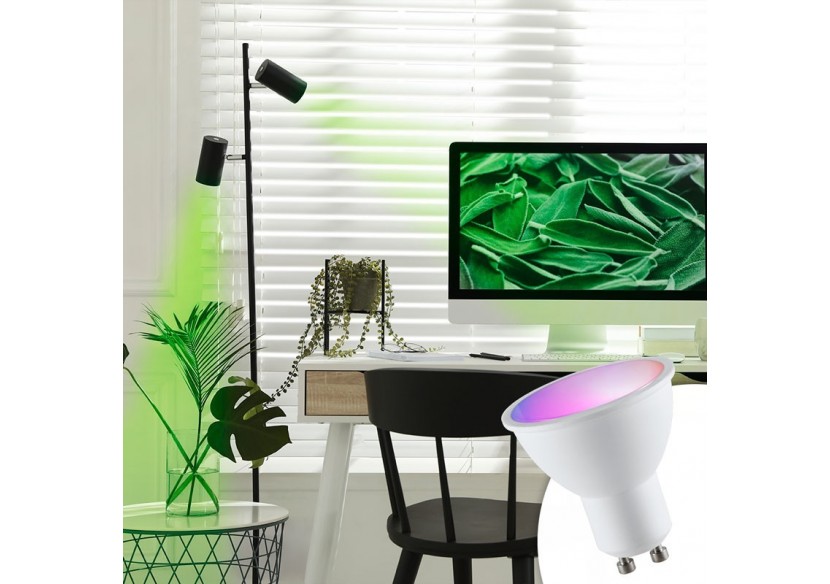Ampoule LED GU10 RGBW 5W avec télécommande - BC1-GU10-RGBW - Barcelona LED Ampoule LED GU10 RGBW 5W avec télécommande - BC1-GU10-RGBW - Barcelona LED