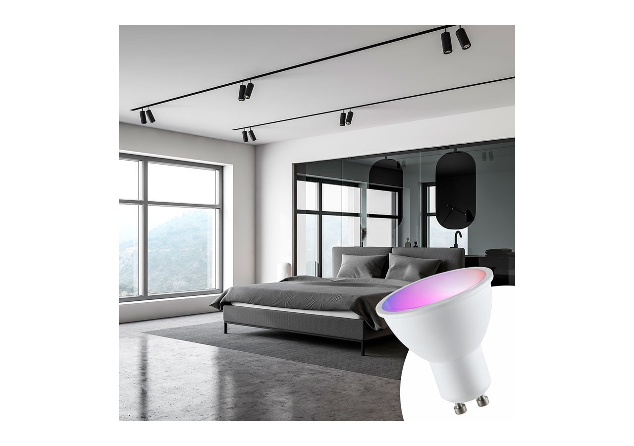 Ampoule LED GU10 RGBW 5W avec télécommande - BC1-GU10-RGBW - Barcelona LED