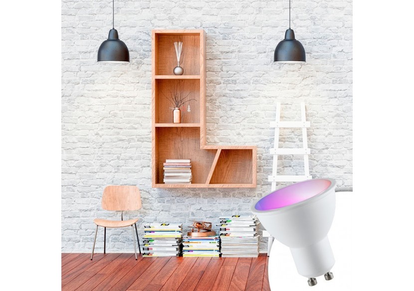 Ampoule LED GU10 RGBW 5W avec télécommande - BC1-GU10-RGBW - Barcelona LED Ampoule LED GU10 RGBW 5W avec télécommande - BC1-GU10-RGBW - Barcelona LED